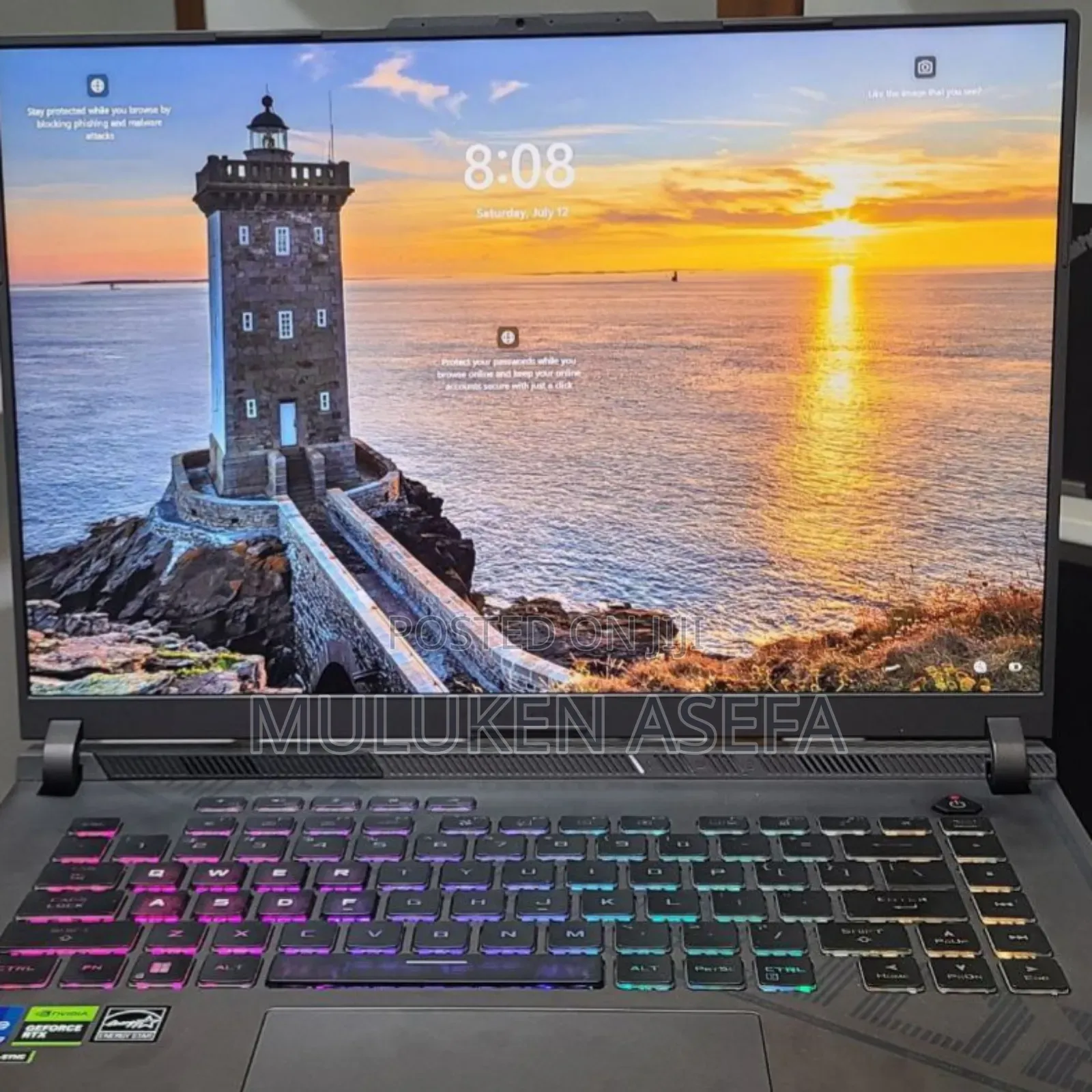 New Laptop Asus ROG Strix G15 16GB Intel Core I7 SSD 1T