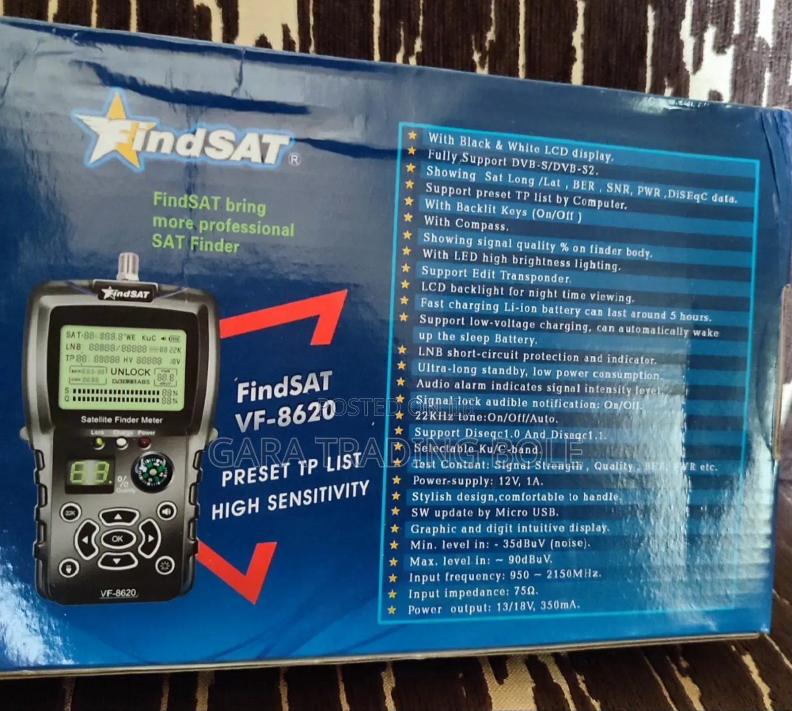 Findsat Satellite Signal Meter Dish Finder
