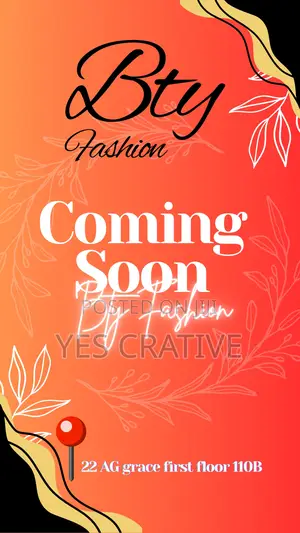 Fancy Coming Soon Poster Design