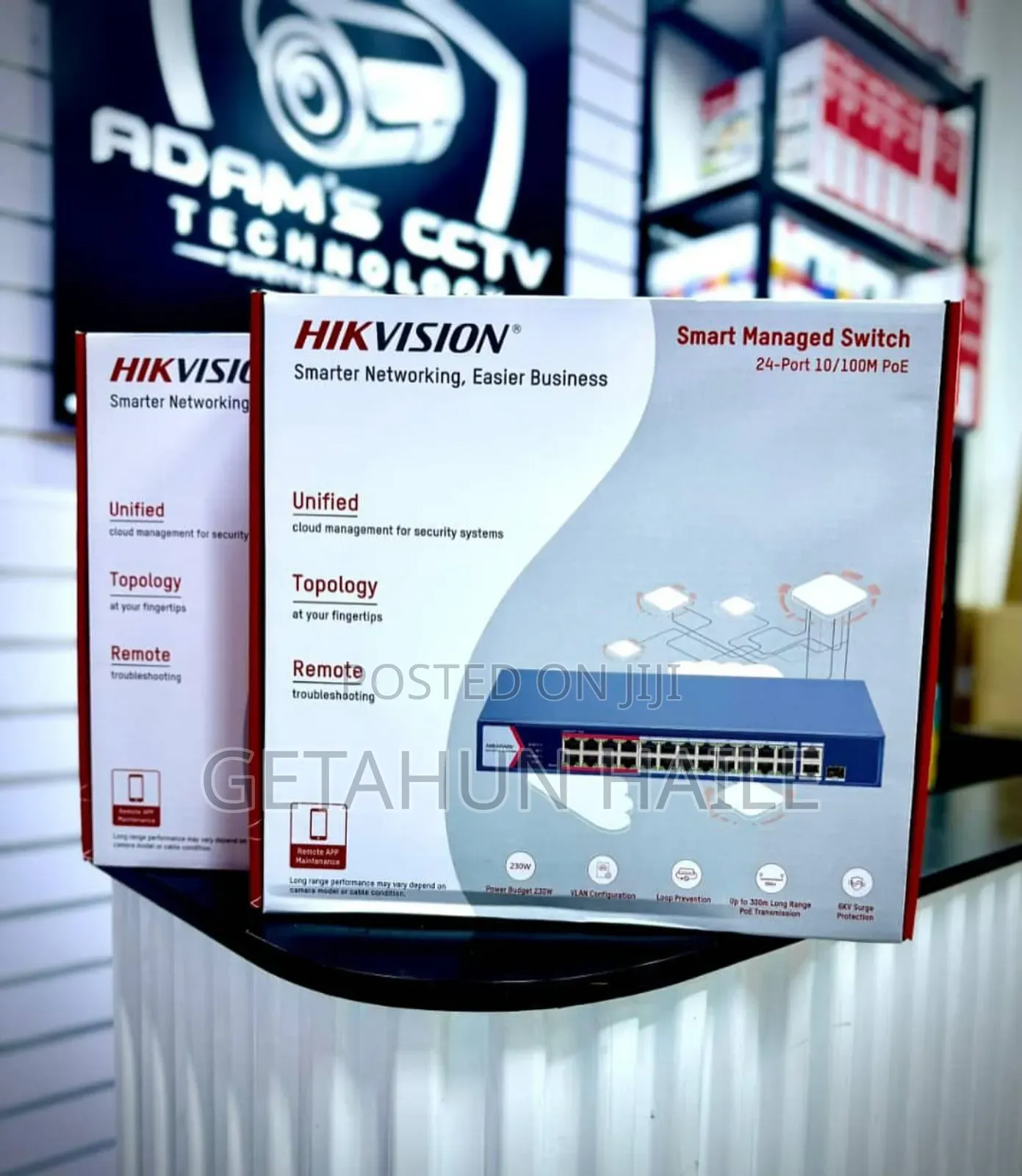 Hikvision Smart Managed 24-Port Poe Switch.