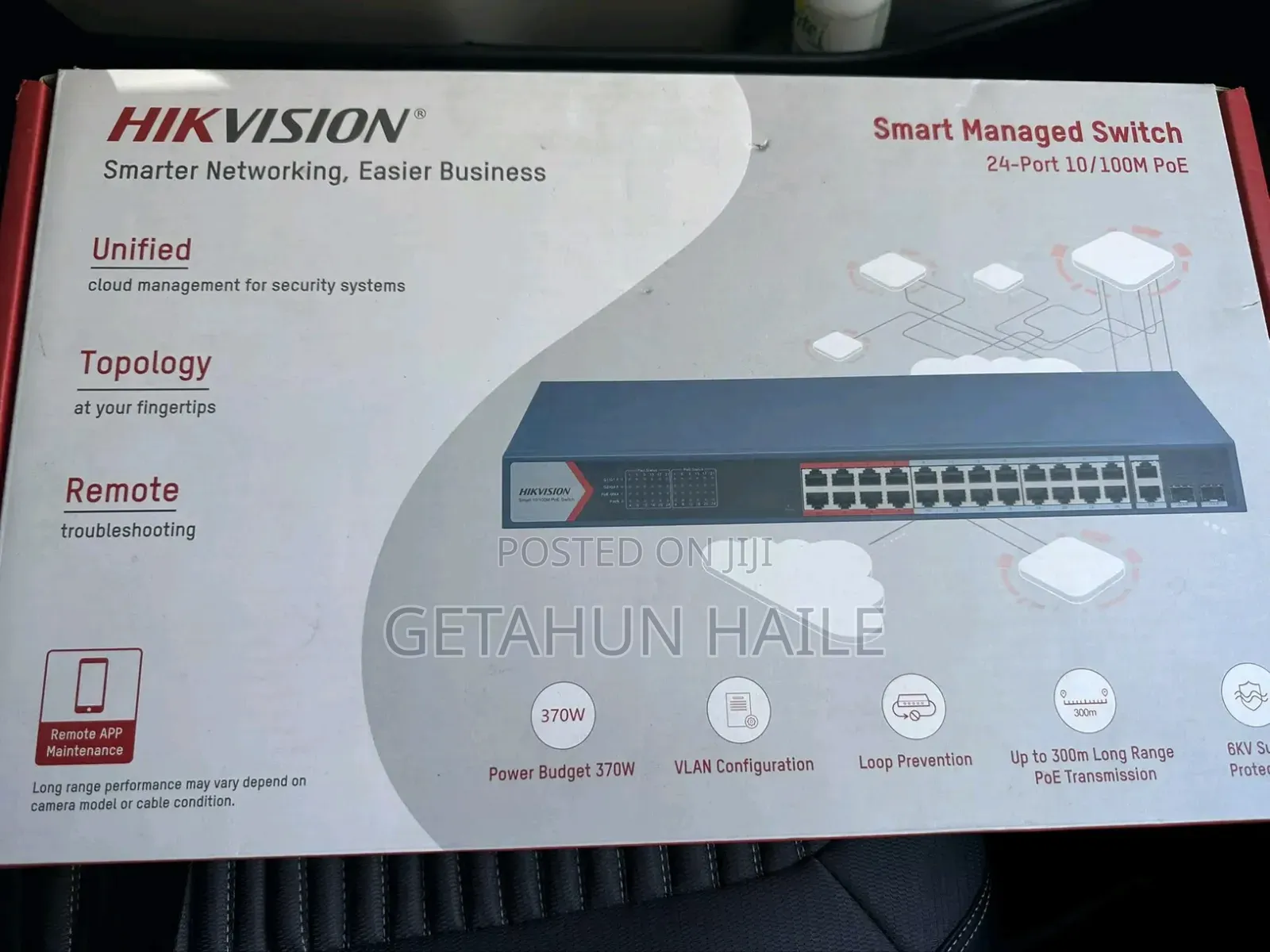 Hikvision Smart Managed 24-Port Poe Switch.