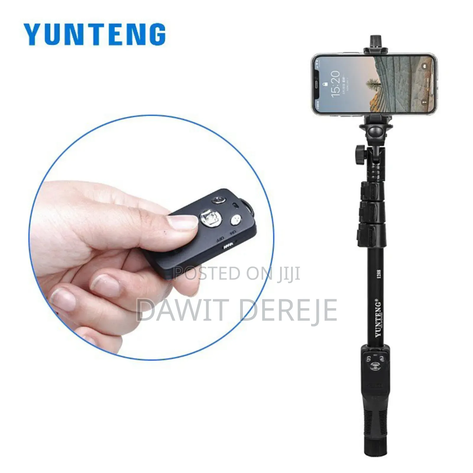 Long Selfie Stick With Wireless Bluetooth Selfie Remote
