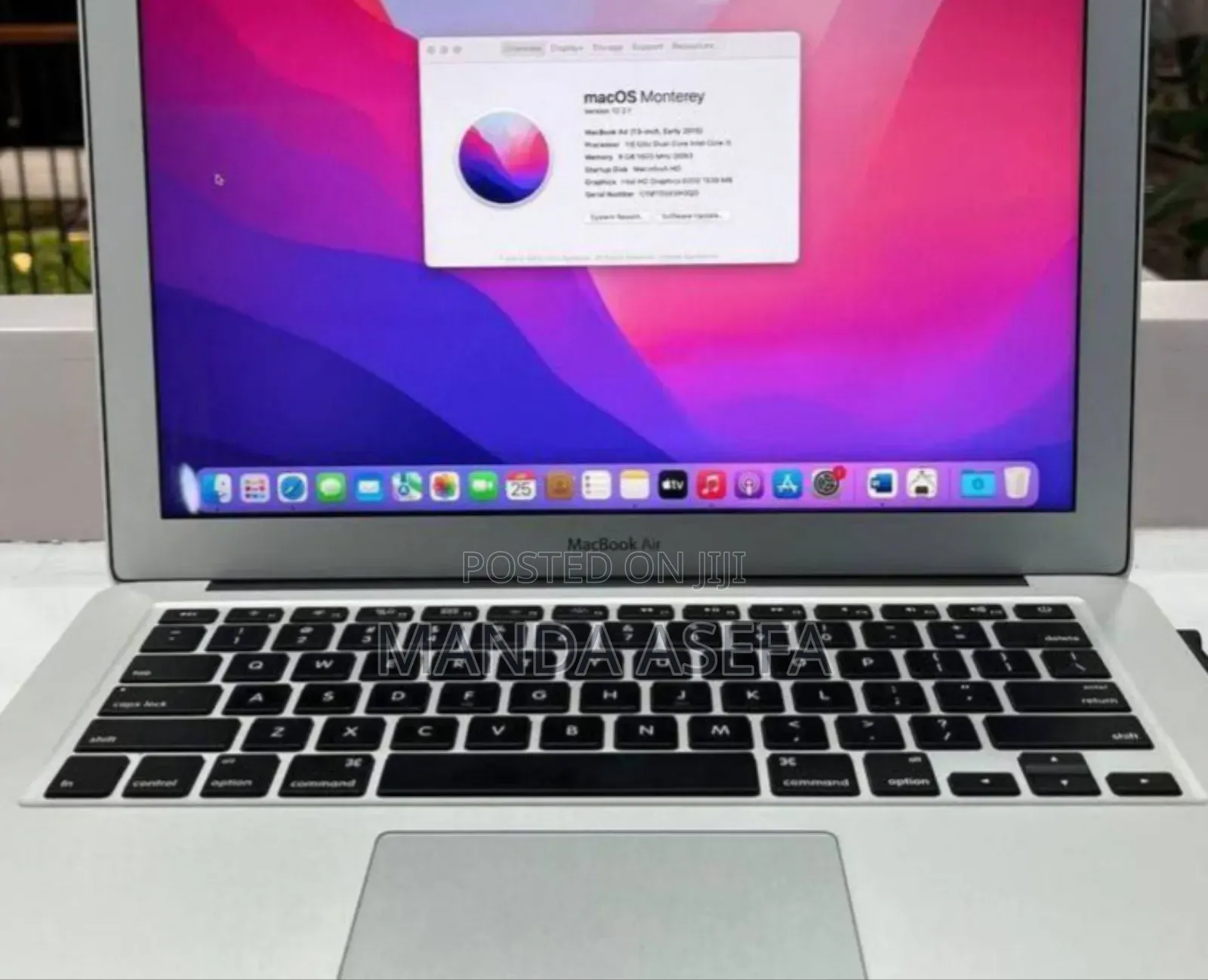 New Laptop Apple MacBook Air 2017 8GB Intel Core I7 SSD 256GB