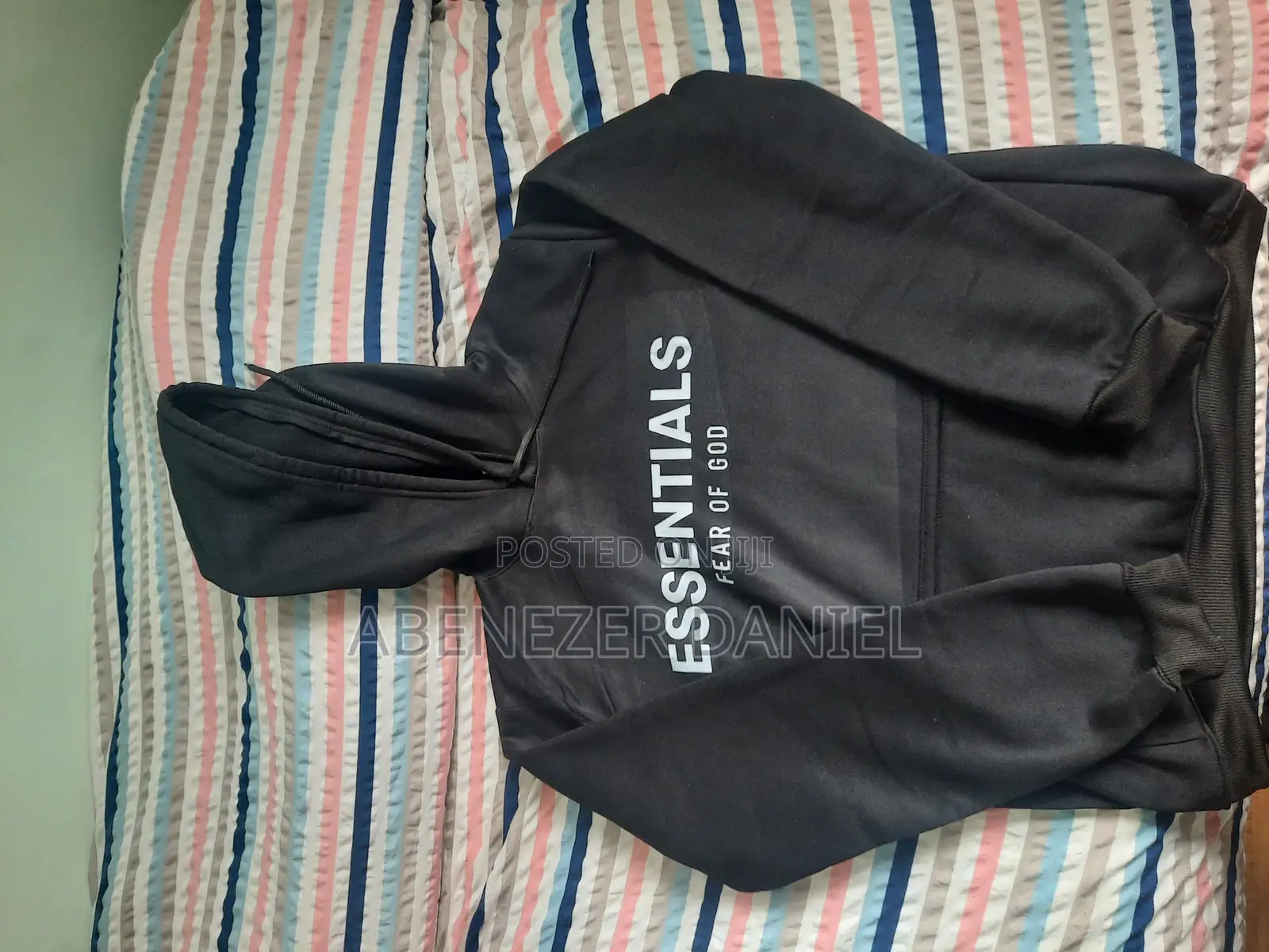 Essential Black Hoodie for Sell