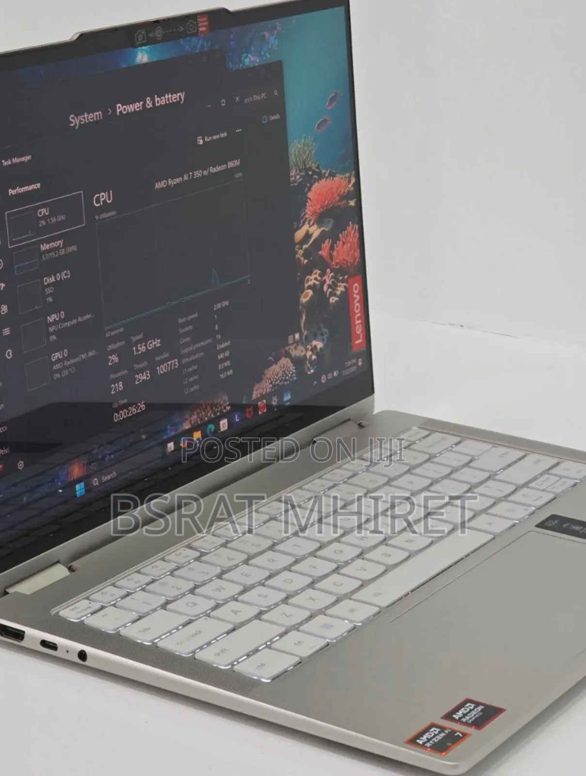 New Laptop Lenovo ThinkPad Yoga 16GB Intel Core I7 SSD 1T