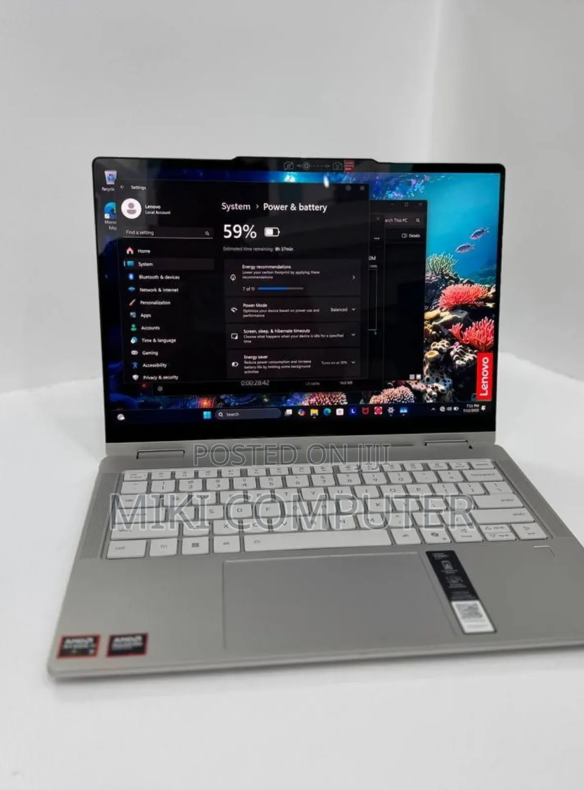New Laptop Lenovo Yoga 7i 16GB AMD Ryzen 7 SSD 512GB