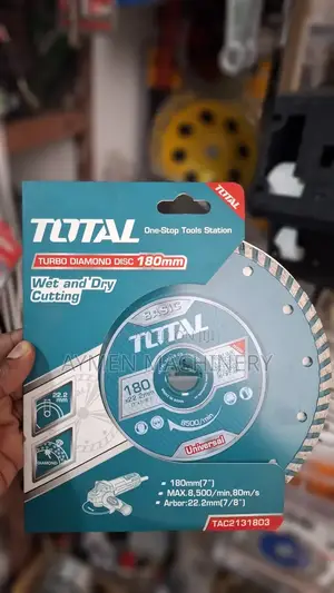 Photo - Turbo Diamond Disk 180mm ለሴራሚክ, ለማርብል , ለድንጋይ, ለሸክላ , ለኖራ