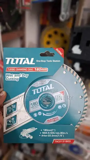 Turbo Diamond Disk 180mm ለሴራሚክ, ለማርብል , ለድንጋይ, ለሸክላ , ለኖራ