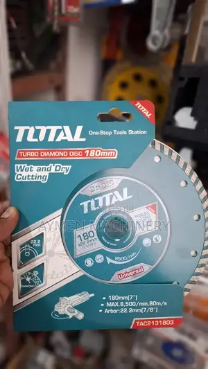 Turbo Diamond Disk 180mm ለሴራሚክ, ለማርብል , ለድንጋይ, ለሸክላ , ለኖራ