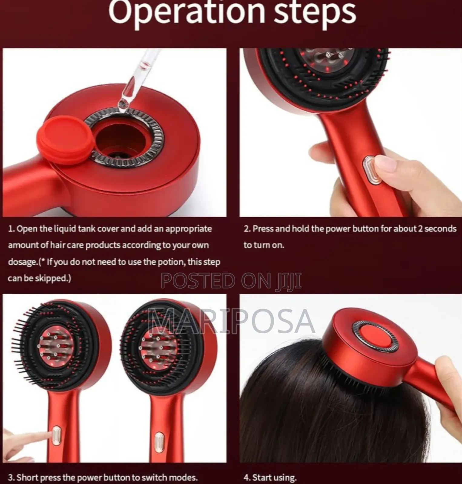 Red Light Electric Scalp Massager