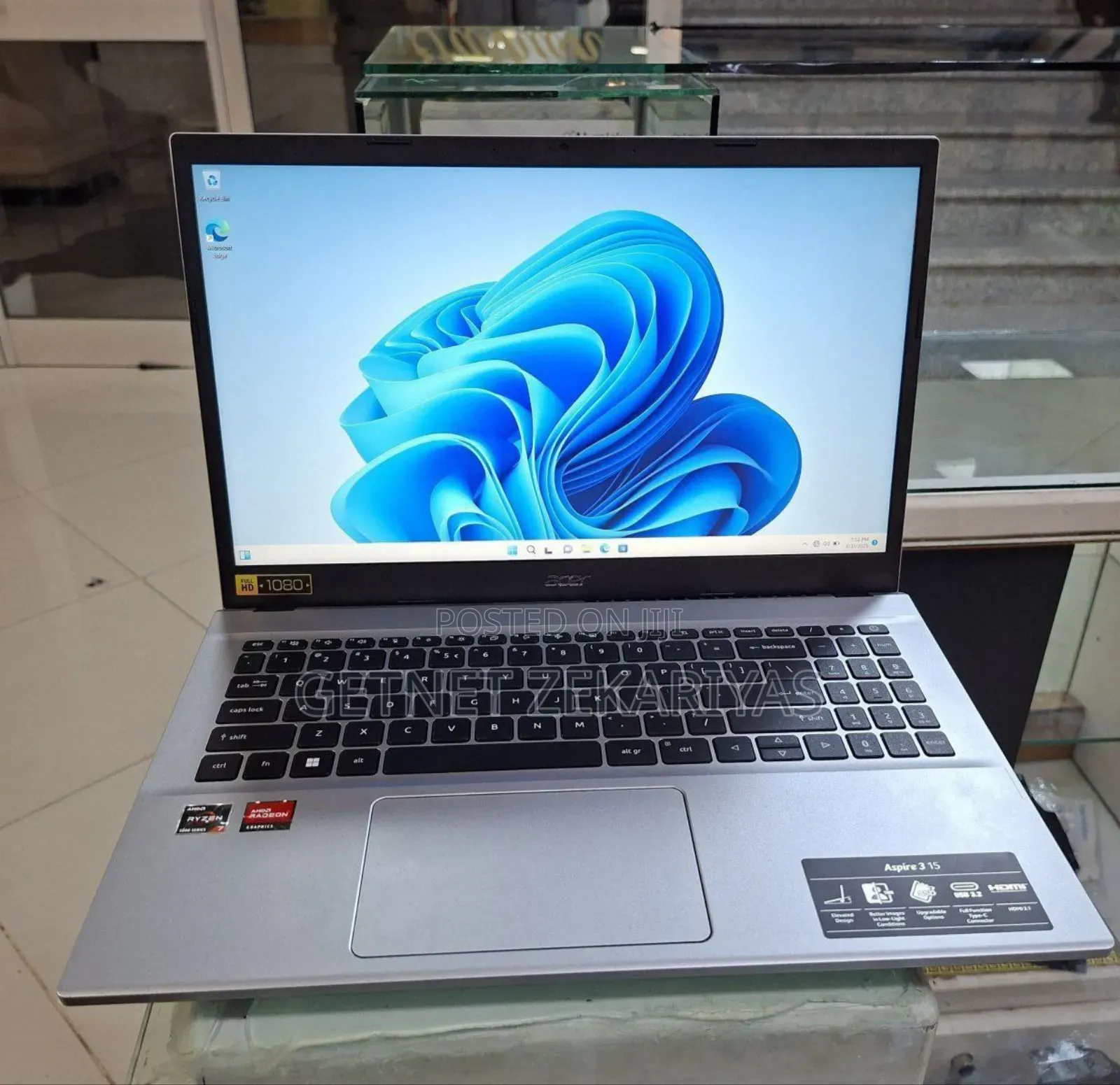 New Laptop Acer Aspire 3 16GB AMD Ryzen 7 SSD 1T