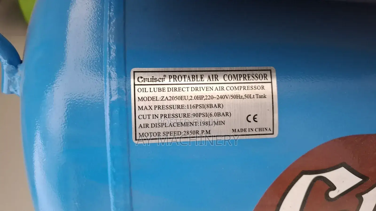 Cruiser 50litre Compressor ክሩዘር ኮምፕረር 50ሊትር