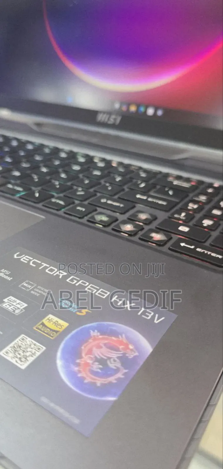 New Laptop MSI Vector 16 HX AI A2XWIG 16GB Intel Core I9 SSD 1T