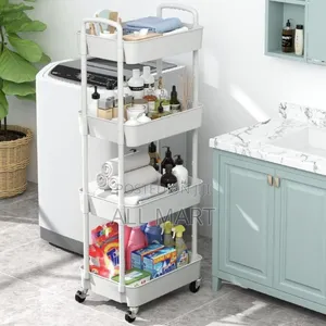 4 Layer Movable Kitchen Storage
