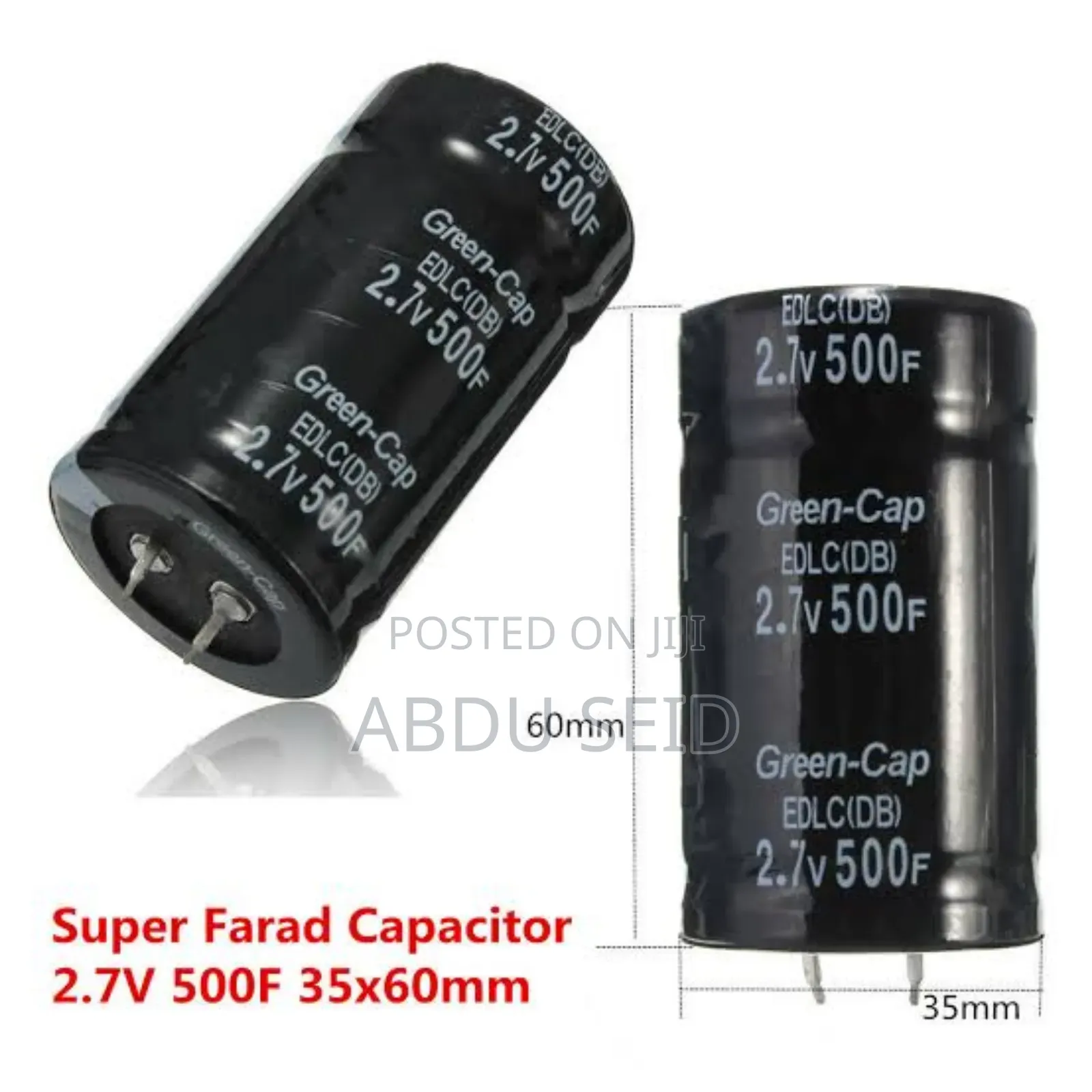 * Super Farad Capacitor 2.7v 500f