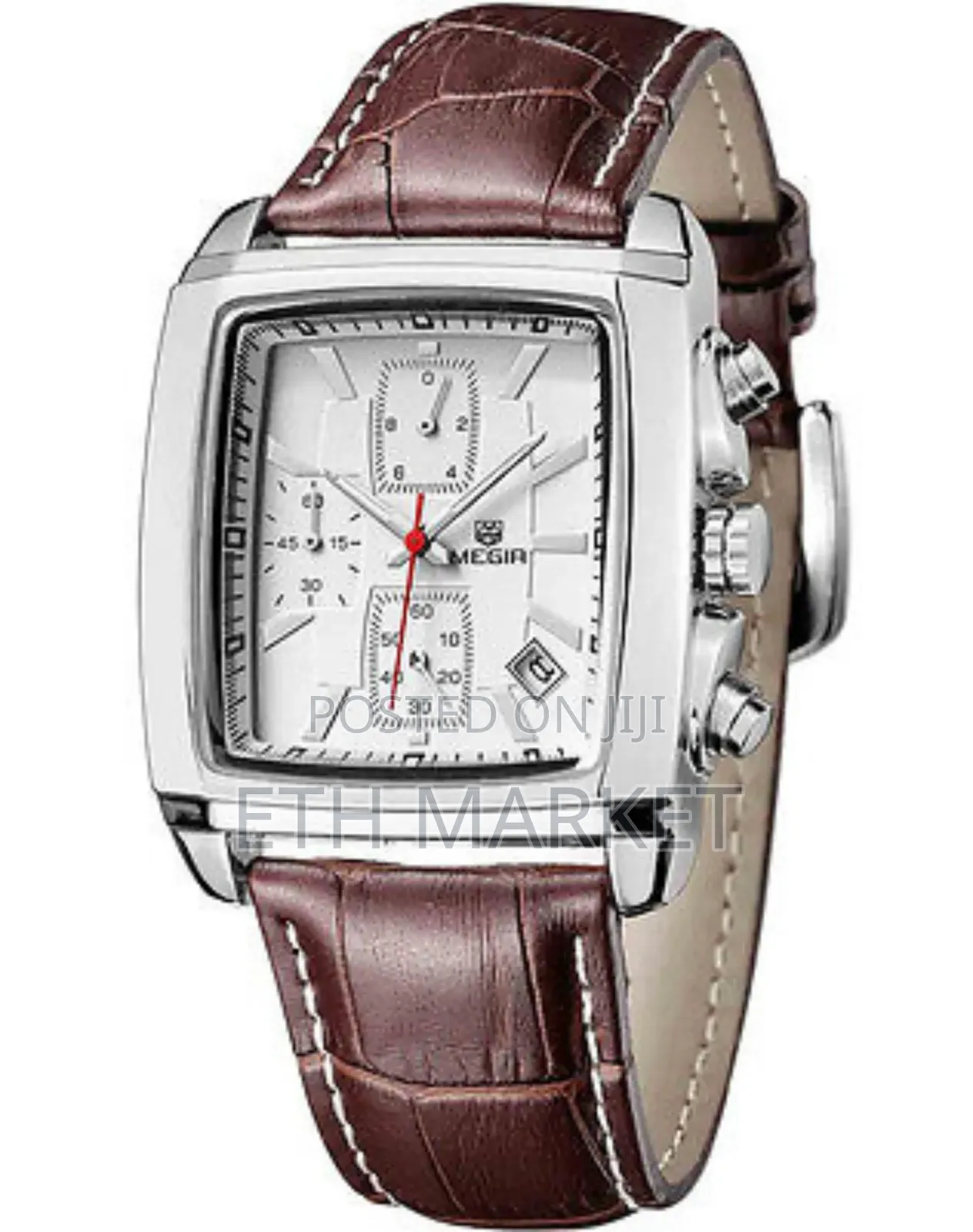 Business Analog Fashion Casual Chronograph Rectangular Watch