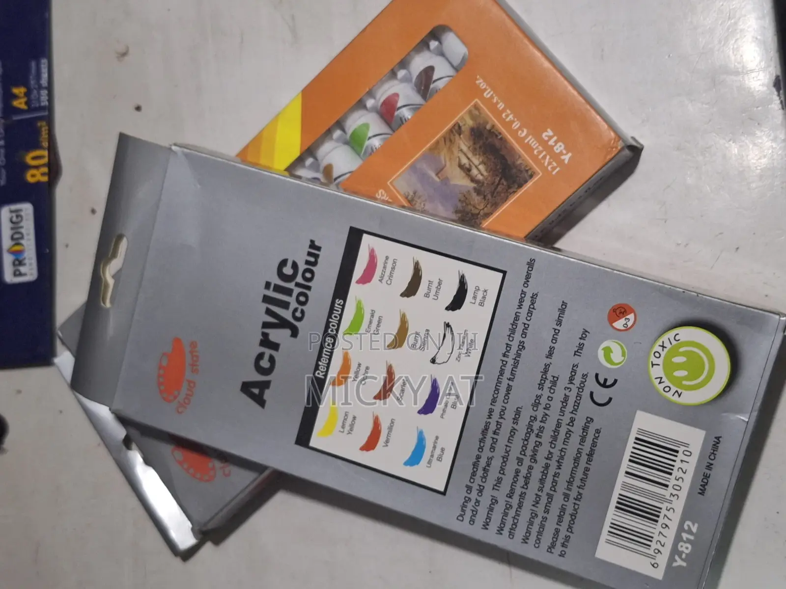 Acrylic and Water Paint