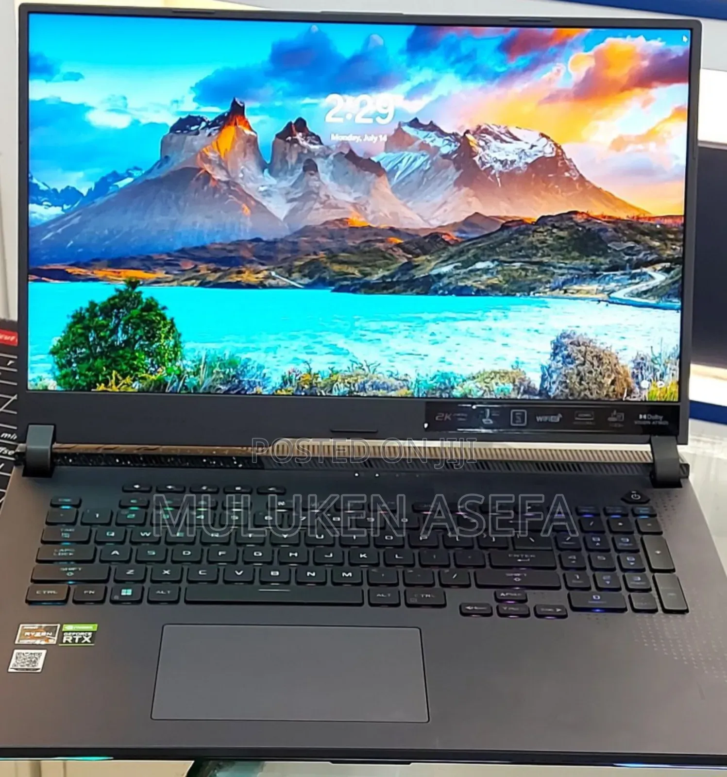 New Laptop Asus ROG Strix G17 16GB AMD Ryzen 9 SSD 1T