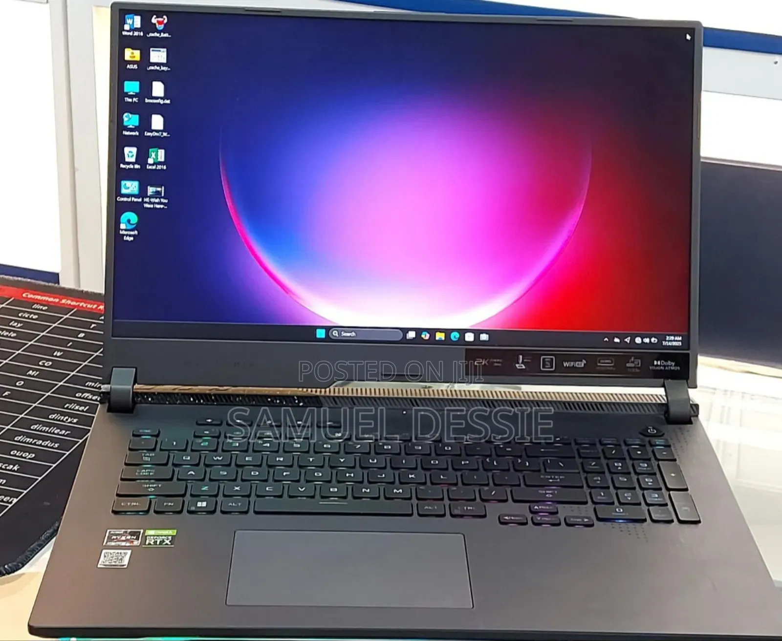 New Laptop Asus ROG Strix G15 16GB AMD Ryzen 9 SSD 1T