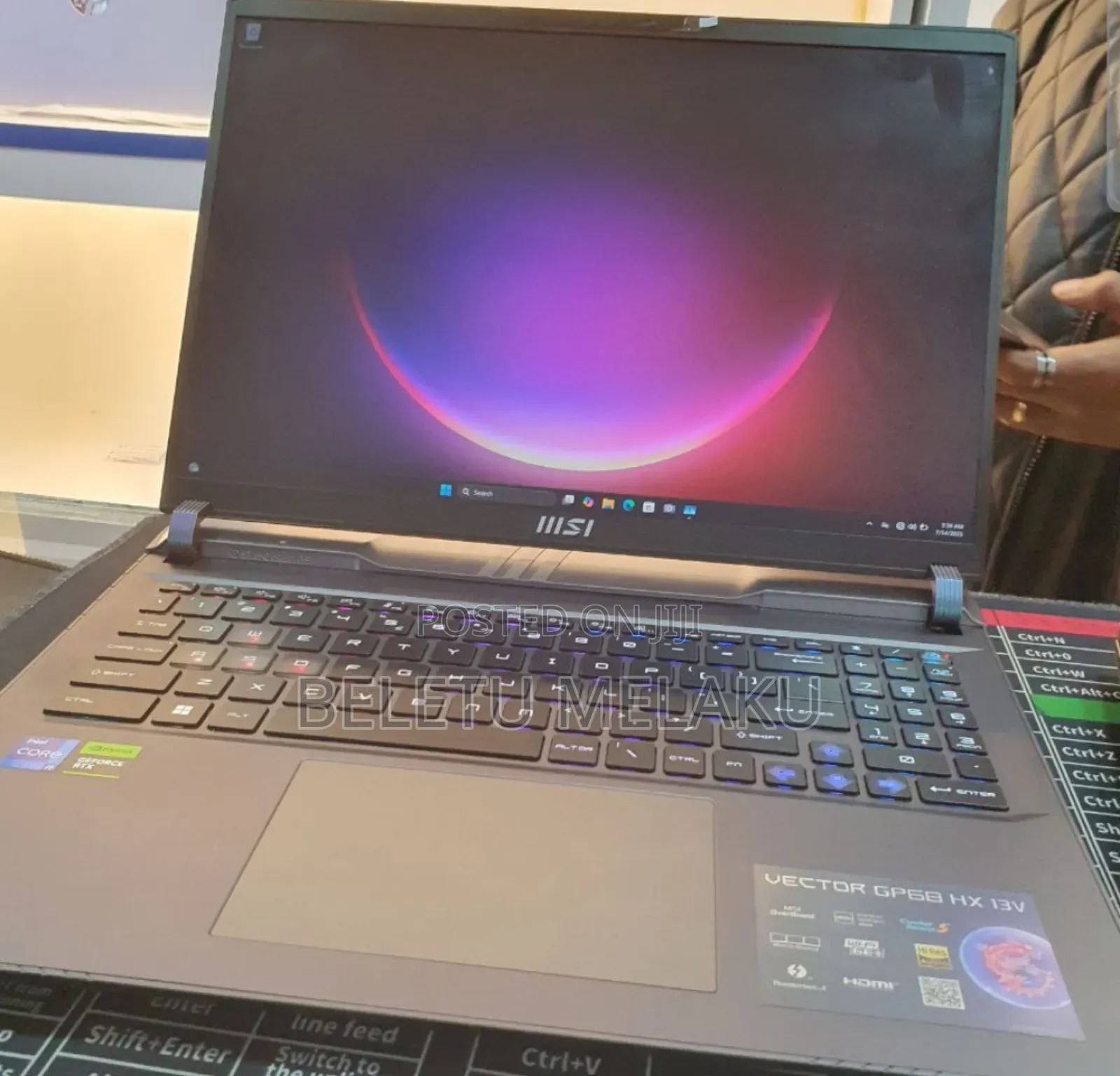 New Laptop MSI 16GB Intel Core I9 SSD 1T