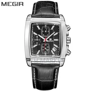 Brand Men's Watch Leather Creative Rectangular Men Watches