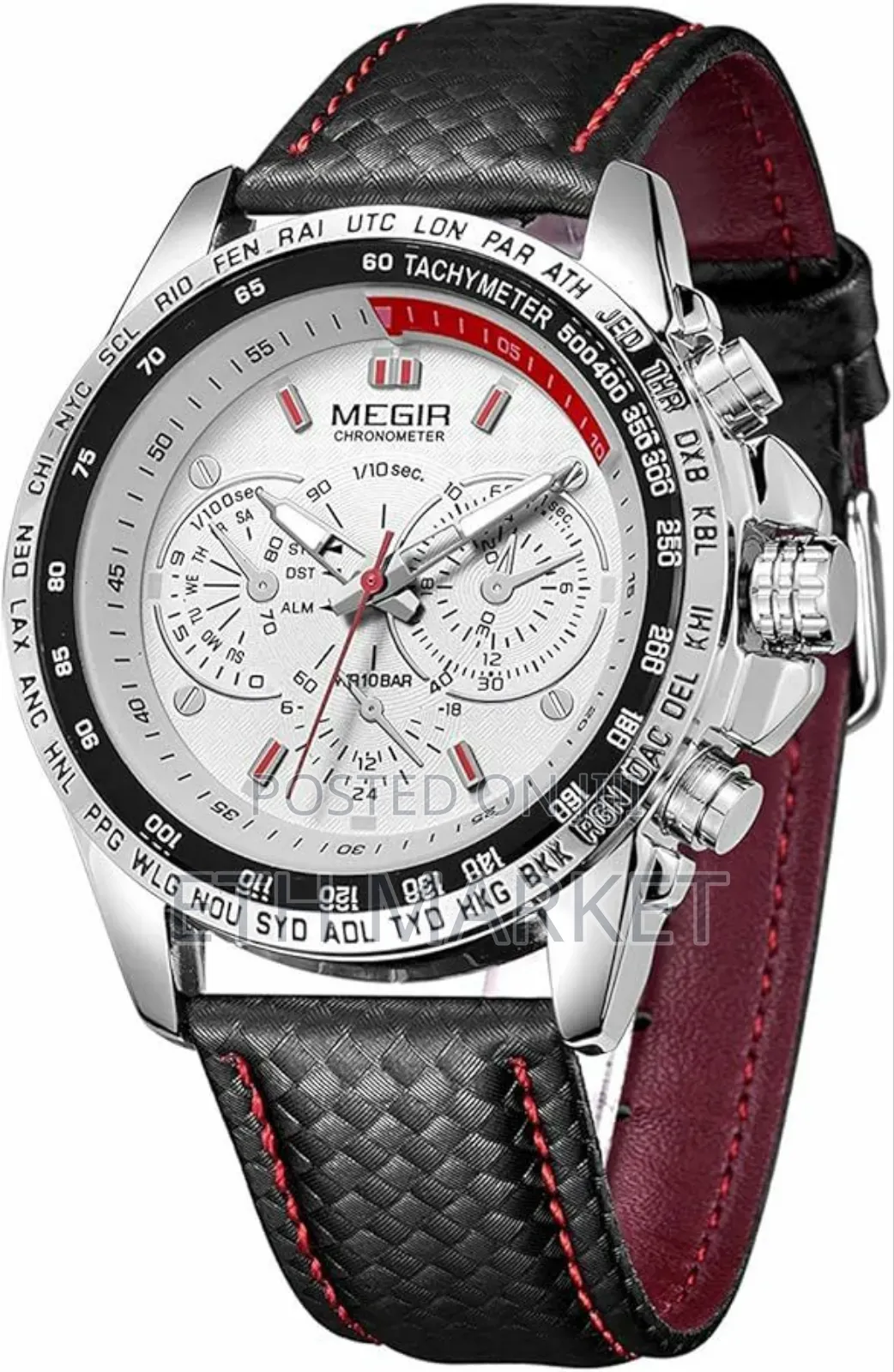 Military Design Luxury Men’S Megir Watch,Water Resistant