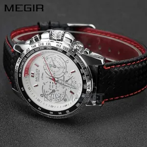 Military Design Luxury Men’S Megir Watch,Water Resistant