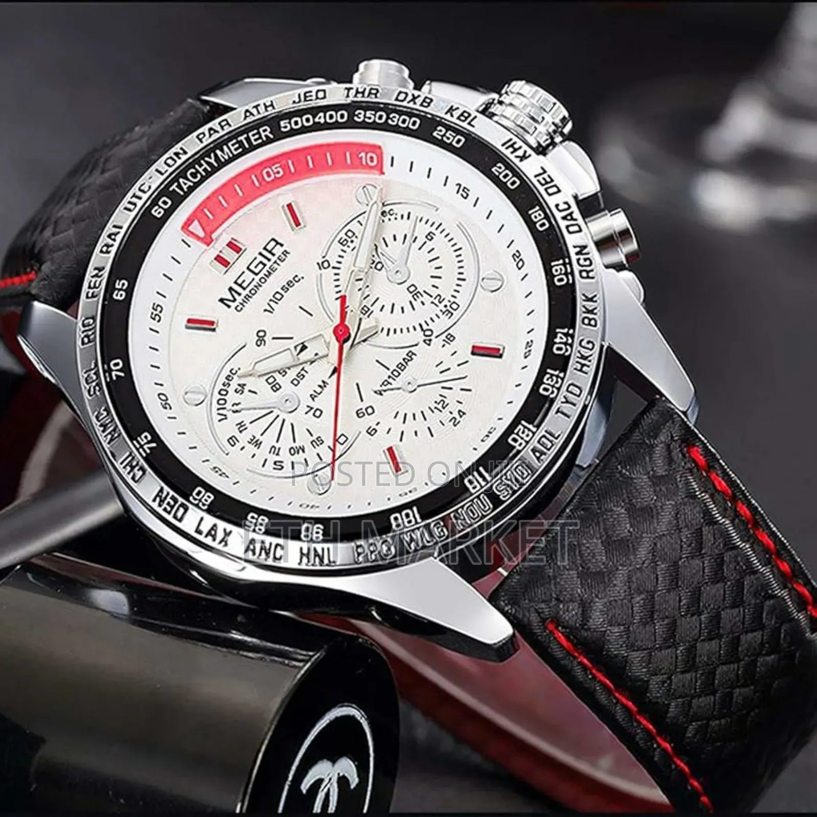 Military Design Luxury Men’S Megir Watch,Water Resistant