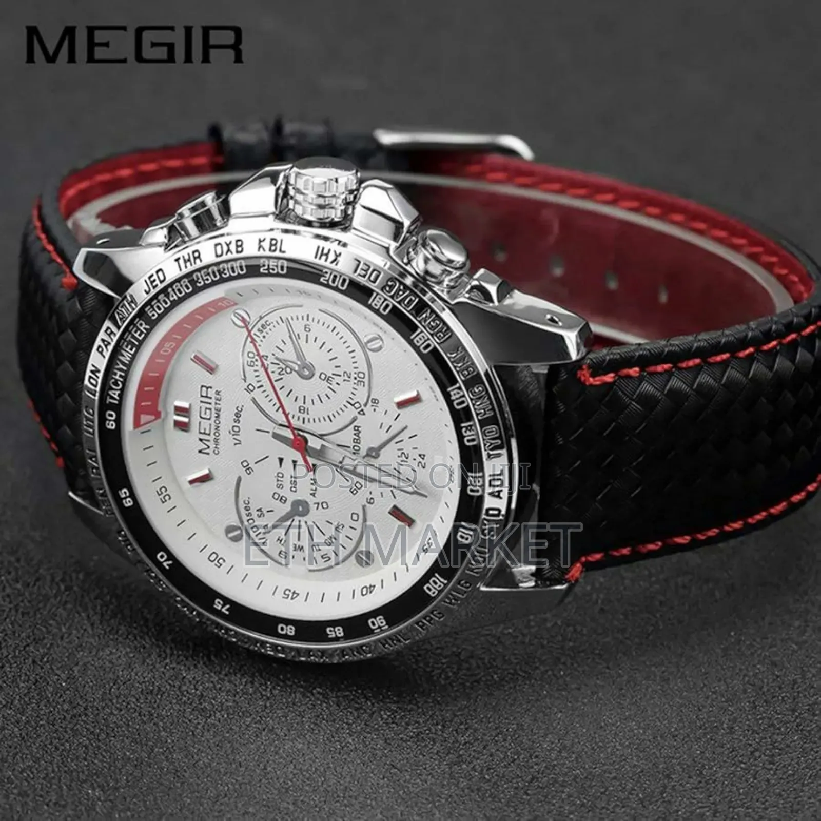 Military Design Luxury Men’S Megir Watch,Water Resistant