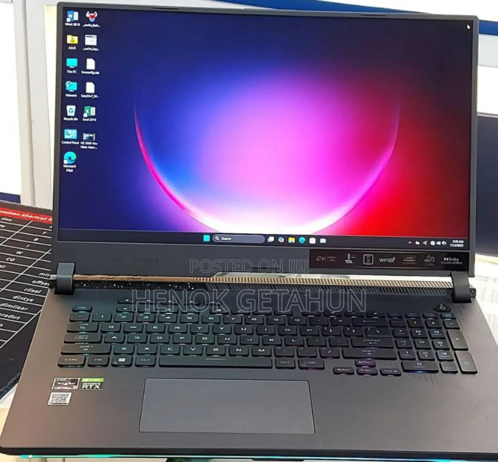 New Laptop Asus ROG Strix G15 16GB AMD Ryzen 9 SSD 1T