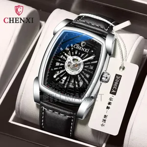 Chenxi New Men Wristwatch Skeleton Automatic Mechanical