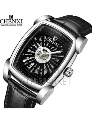 Chenxi New Men Wristwatch Skeleton Automatic Mechanical