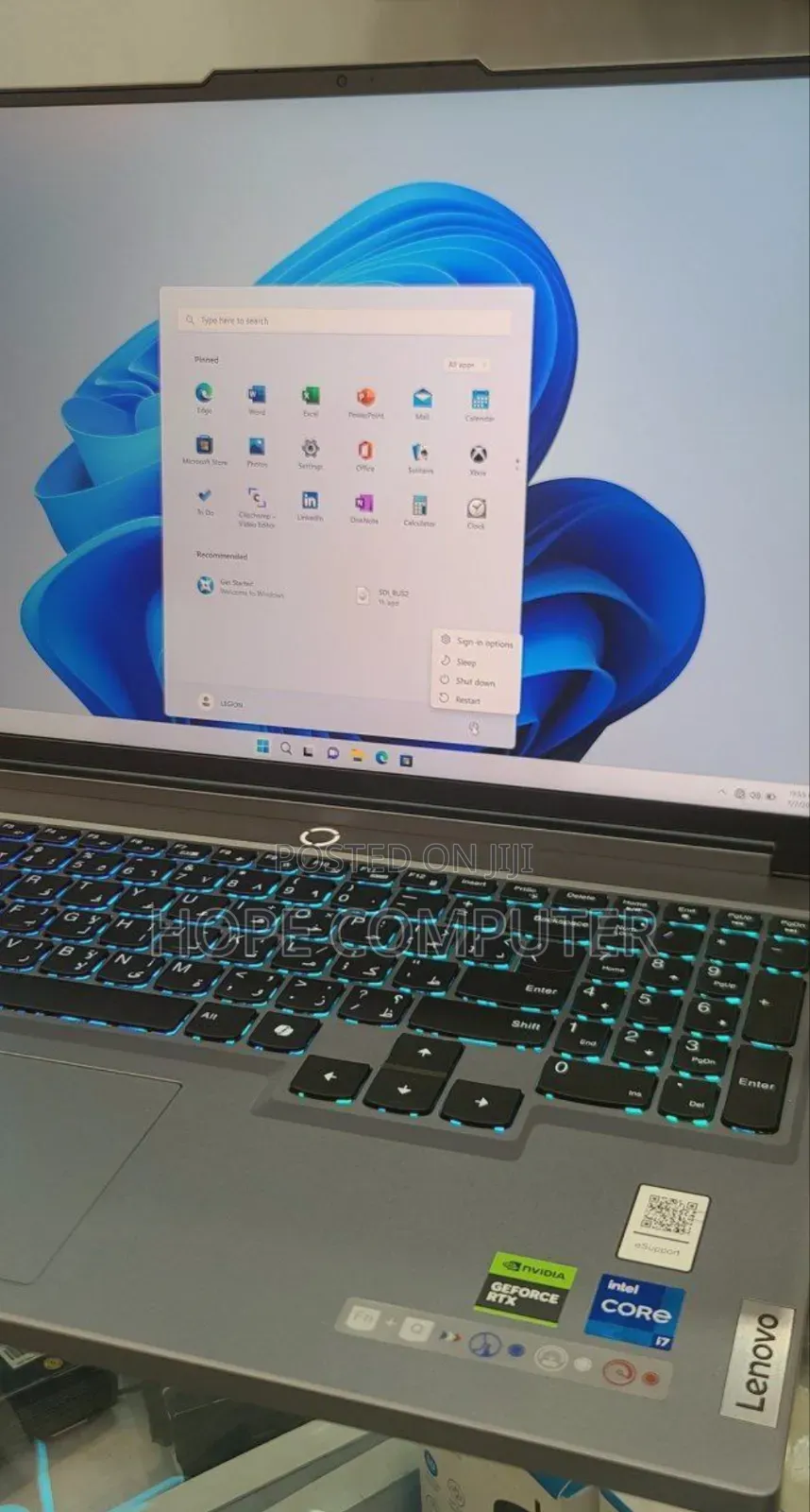 New Laptop Lenovo Legion 5 16GB Intel Core I7 SSD 1T