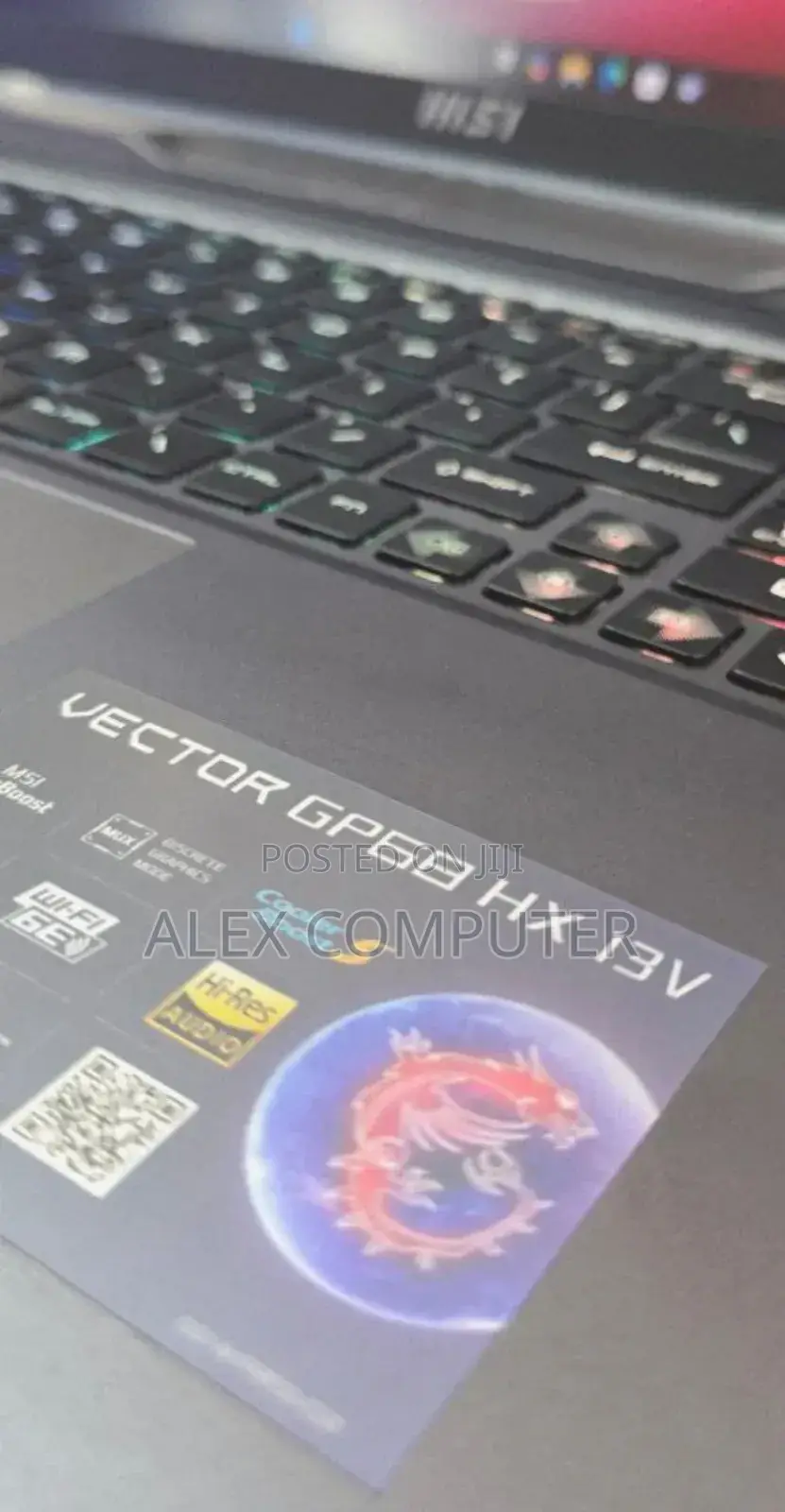 New Laptop MSI Vector 16 HX AI A2XWIG 16GB Intel Core I9 SSD 1T