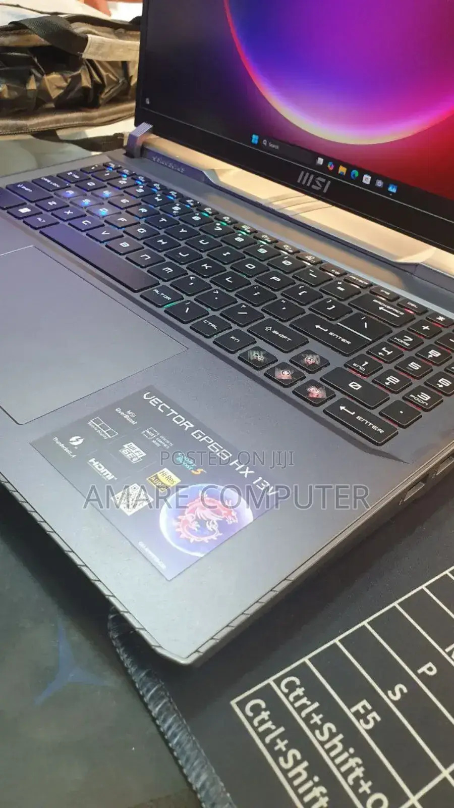 New Laptop MSI Vector 16 HX AI A2XWIG 16GB Intel Core I9 SSD 1T