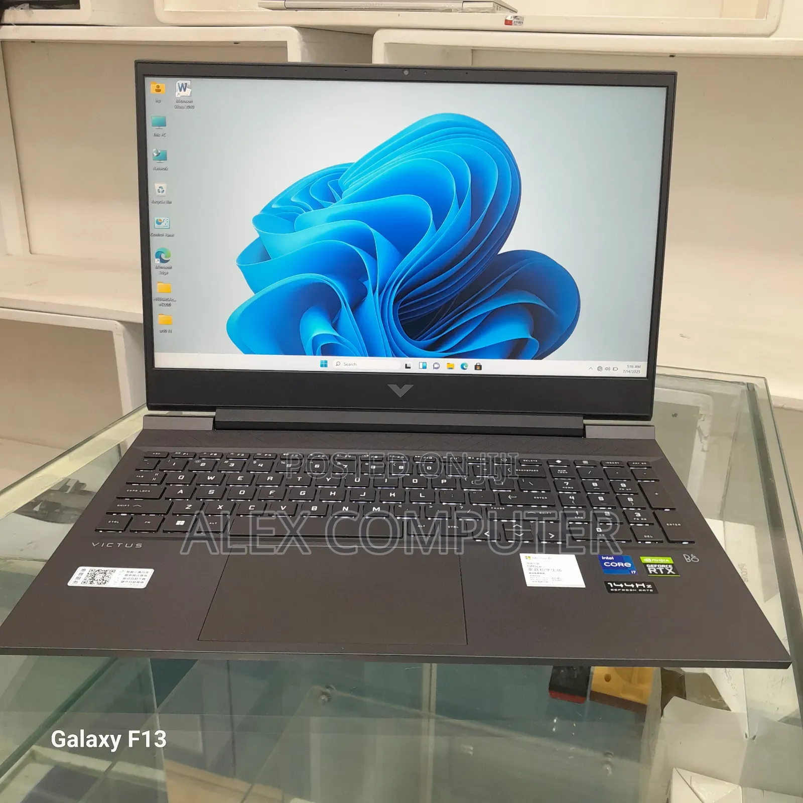 New Laptop HP Victus 16 16GB Intel Core I7 SSD 512GB