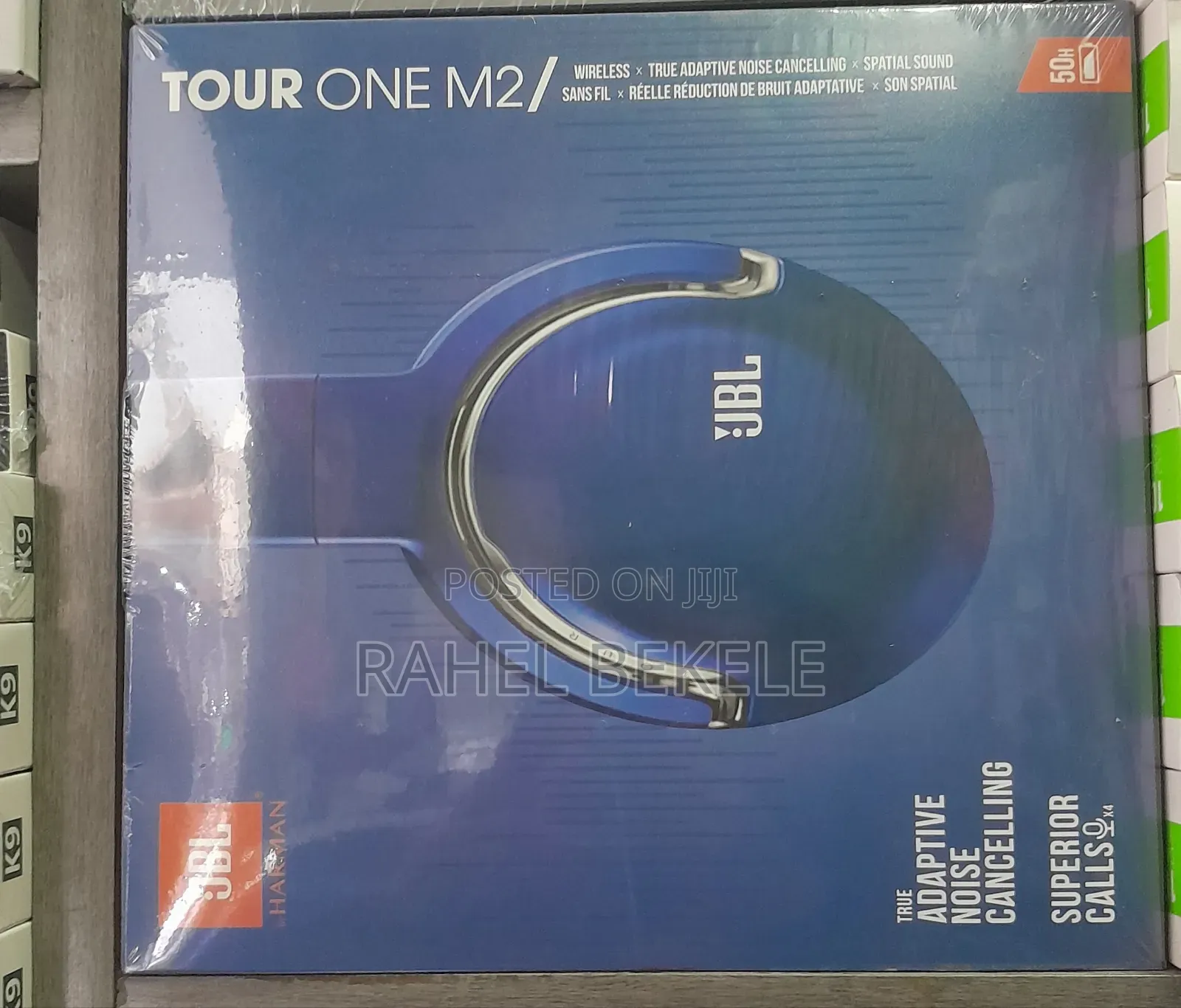 JBL Tour One M2 Wireless Over-Ear Noise Headphones.