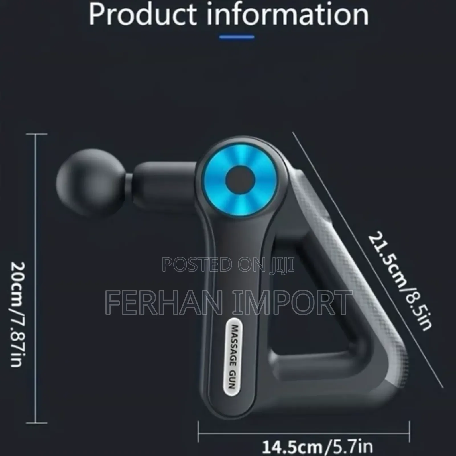 9in1 Massage Gun ማሳጅ ማድረግያ 5month Warranty