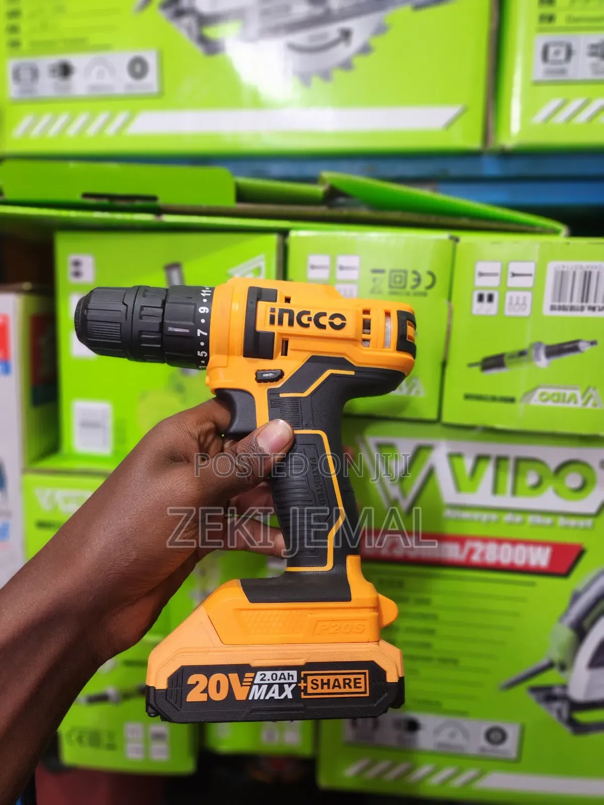 Ingco Chargeable Drill 20v (ቻርጀር ድሪል )