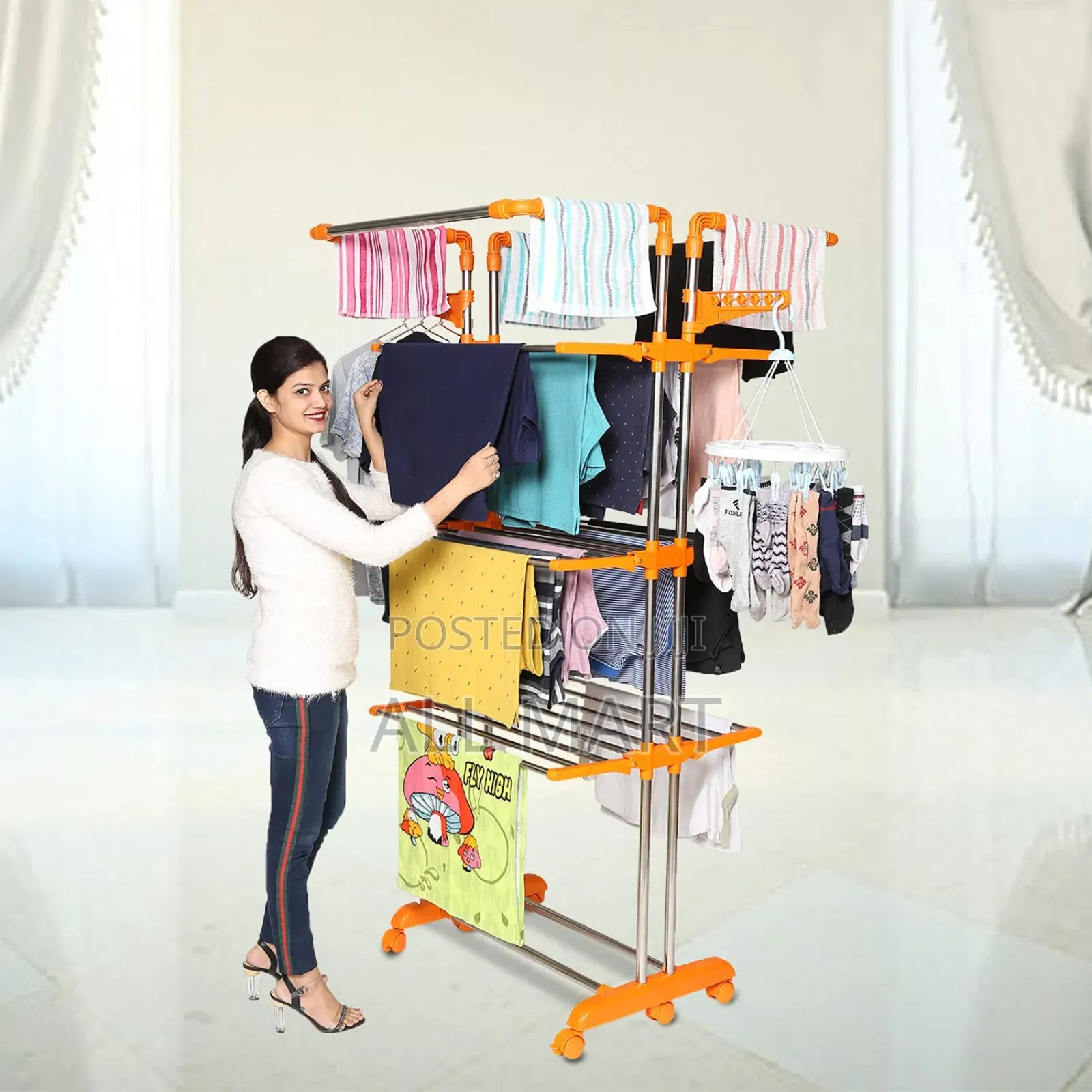 Three Layer Clothes Hanger Rack