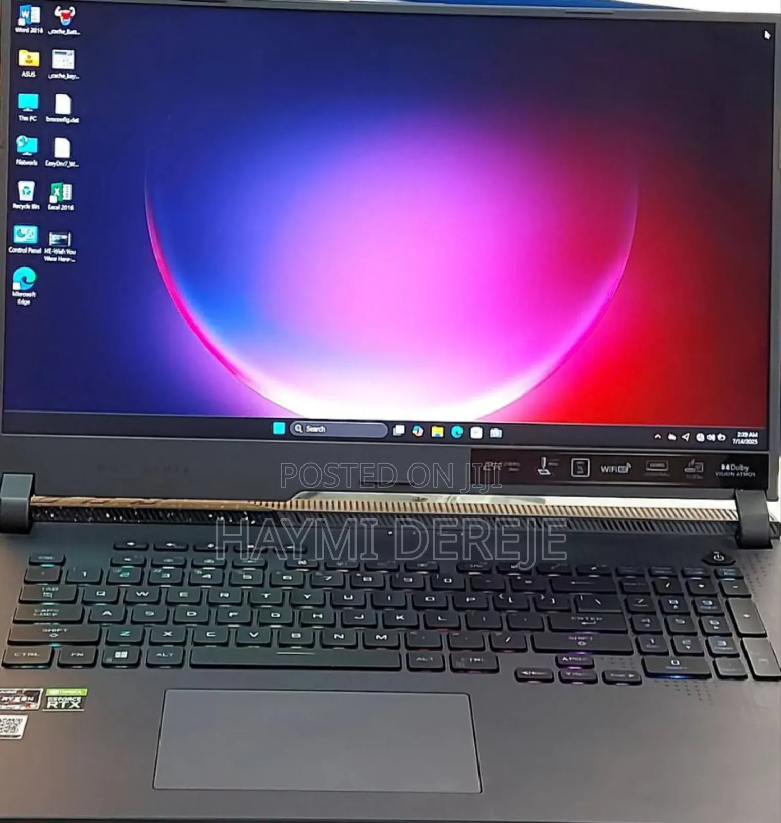 New Laptop Asus ROG Strix G15 16GB AMD Ryzen 9 SSD 1T