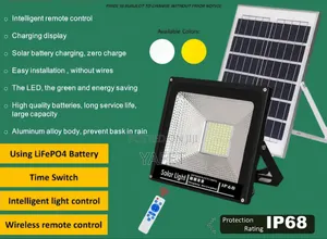 650-led Solar Light With Remote Timer