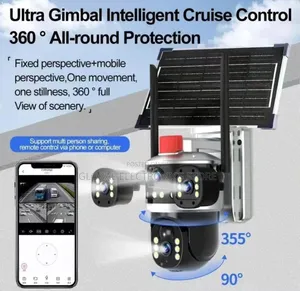 Photo - Solar Power 5g Sim Support 4 Lens Criuse Control PTZ Camera