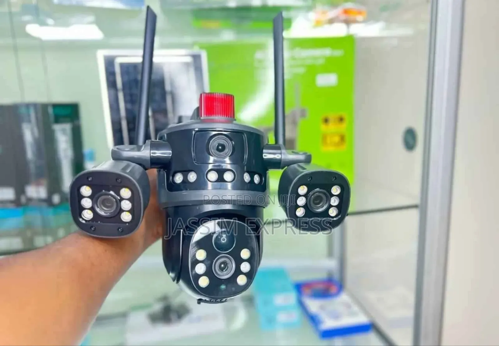 8mp 5g Sim 4 Lens Solar Panel Power 360 Degree PTZ Camera