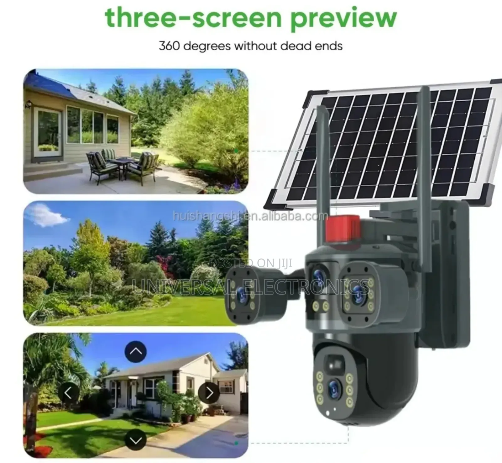 በsolar የሚሰራ PTZ የሆነ 5g Sim የሚቀበል 8mp Camera