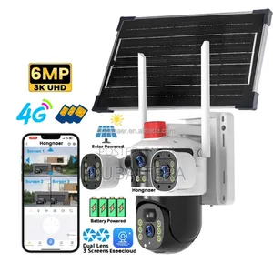 8mp 5g Sim Support Ai PTZ 4 Lens Camera (Solar Powered )