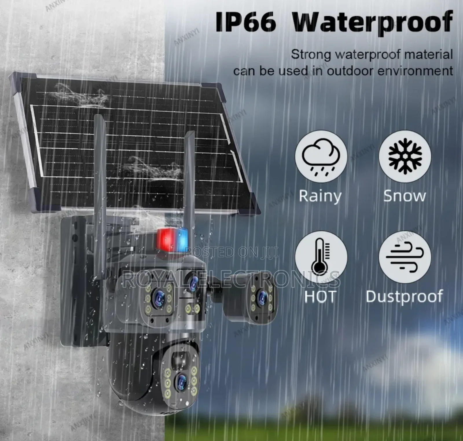 4g Sim 8mp Solar Powered 360° PTZ Camera