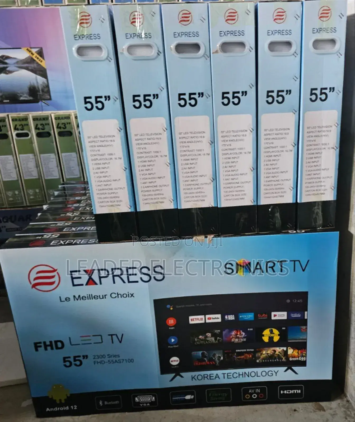  Express Tv 55" Smart Android Tv – Double Glass | 2025