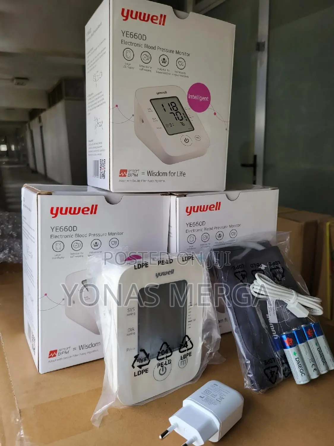 Upper Arm Bp Monitor Device刊٧cuff,4aaa Batterieك牢move Detect