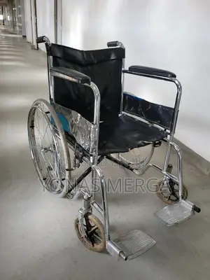Wheelchair With Castors - Stainless Steel窑سused Wheelchir~٧ዊ